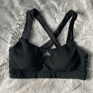 Adidas Black Supernova Mesh Sports Bra Size Medium
